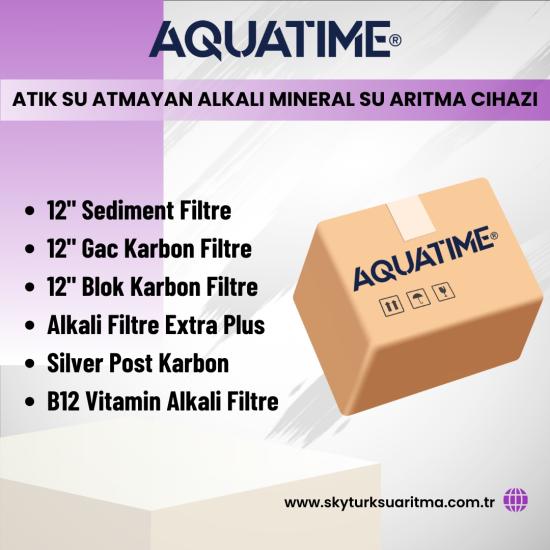 Aquatime Atık Su Atmayan Alkali Mineral Su Arıtma Cihazı 6lı Filtre Seti