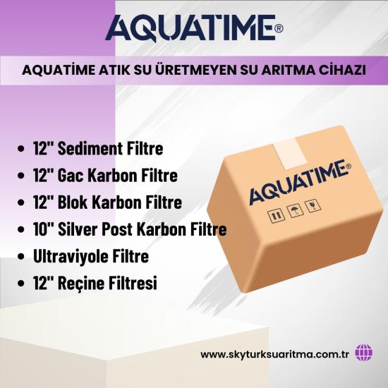 Aquatime Atık Su Üretmeyen Su Arıtma Cihazı Ultraviyole Filtreli 6lı Filtre Seti