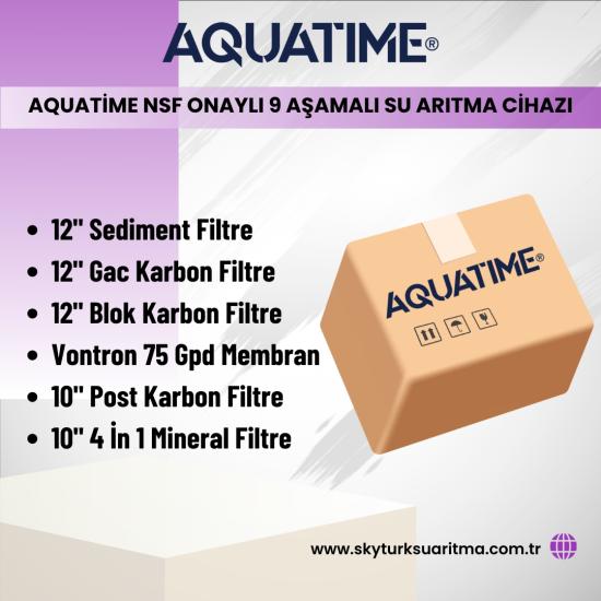 Aquatime Nsf Onaylı 9 Aşamalı Su Arıtma Cihazı 6lı Filtre Seti